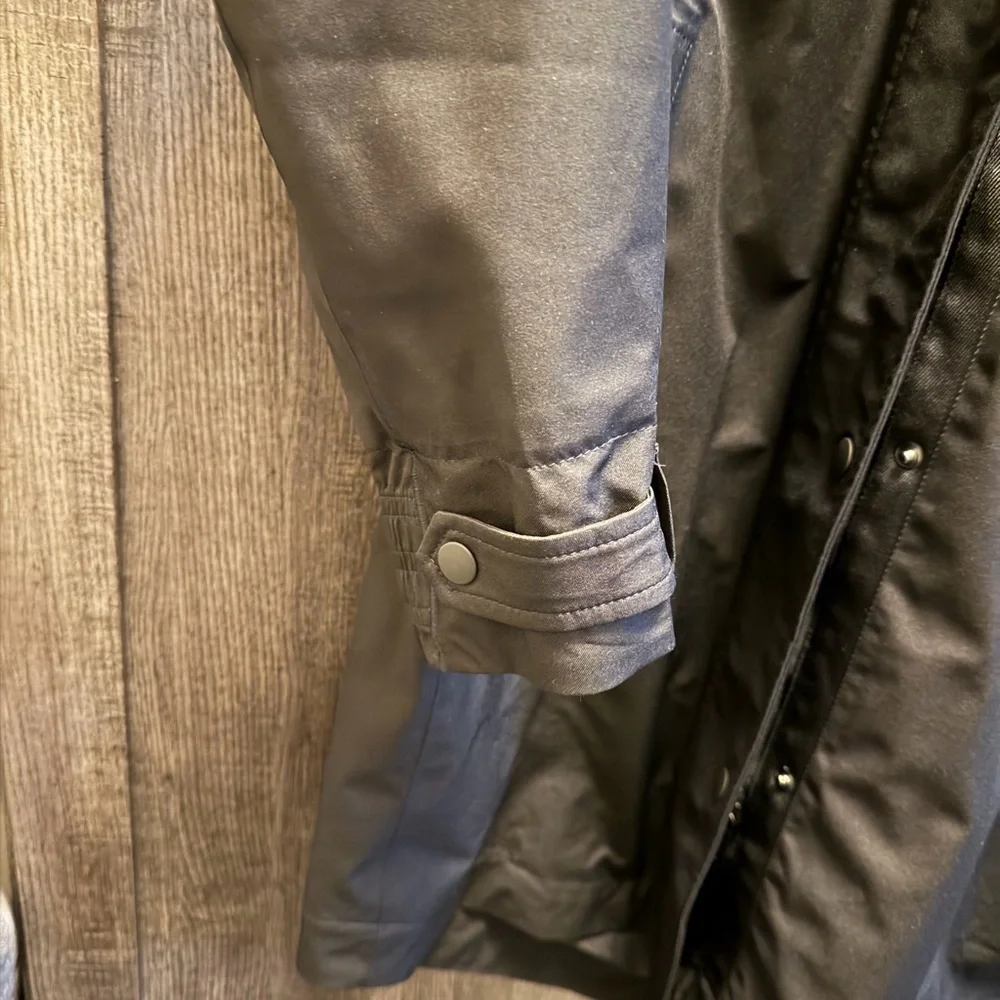 Athleta Black Hooded Rain Jacket - Picture 6 of 7